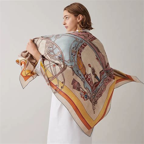 hermes coupe de gala|Coupe de Gala shawl 140 .